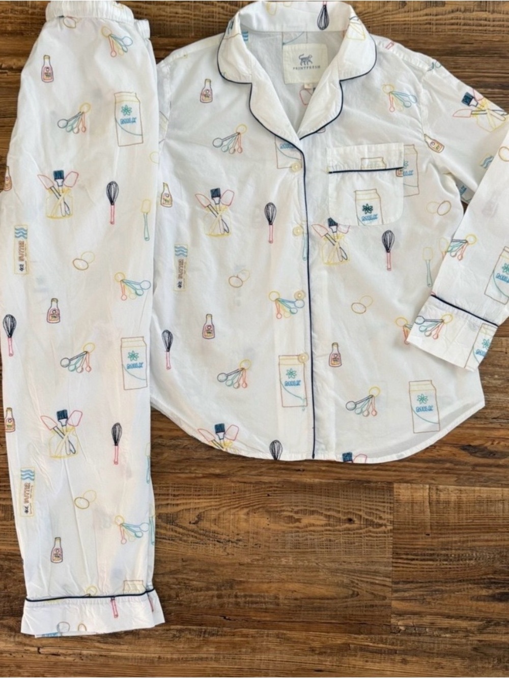 Printfresh Home Chef Long Sleeve PJs NWT